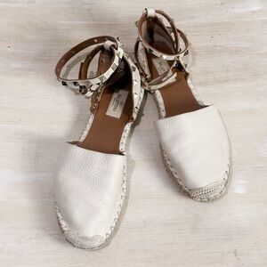 Valentino Women's Cream Espadrille Sandals sz39